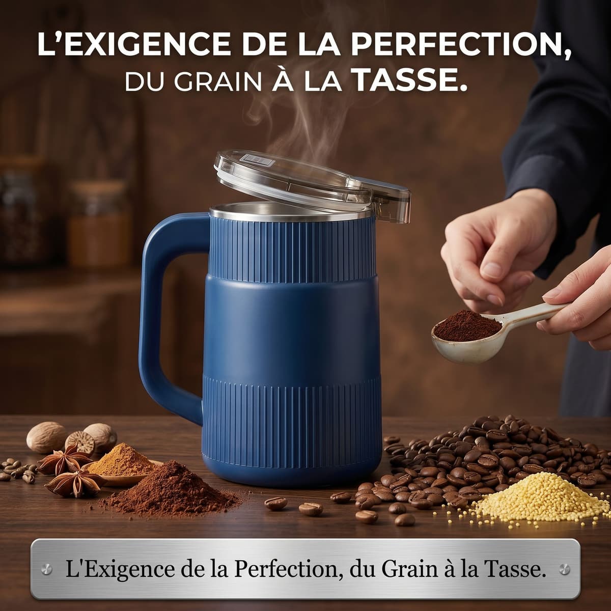 Broyeur Électrique Polyvalent "Saveurs Intenses" - Café, Épices & Céréales 8