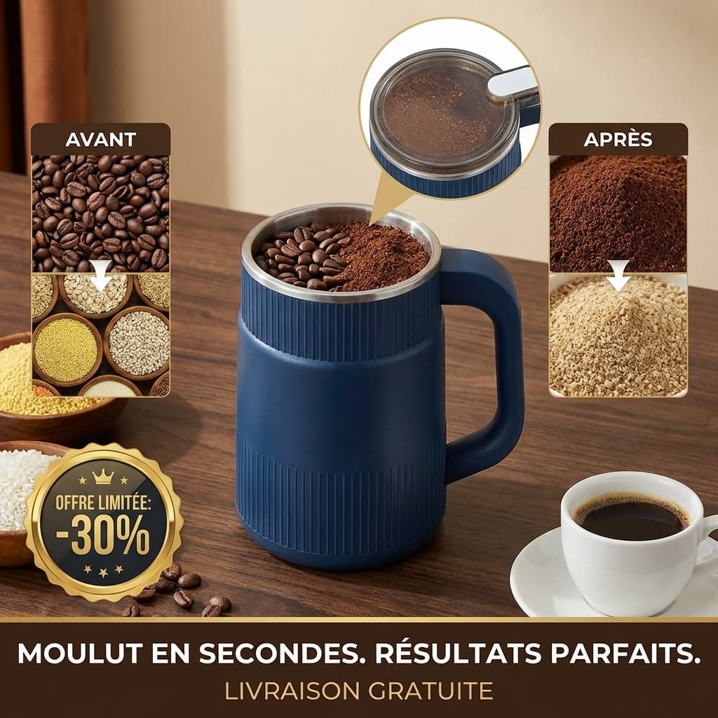 Broyeur Électrique Polyvalent "Saveurs Intenses" - Café, Épices & Céréales 3